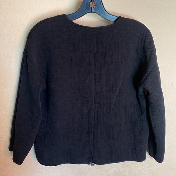 Eileen Fisher Rayon/Silk Blend Full Zip Jacket - Picture 4 of 6